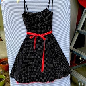 Swing style polka dot dress